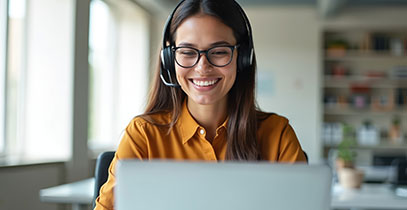 Business professional modernizing voice